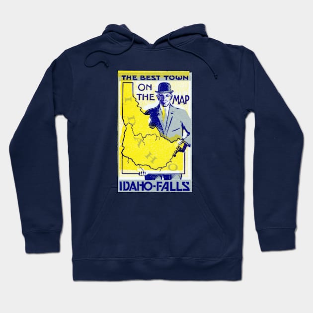 1910 Idaho Falls, Idaho Hoodie by historicimage